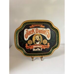 Vintage Jack Daniels Old No 7 Whiskey Tin Serving Tray Barringer Wallis Manners